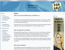 Tablet Screenshot of makler.cc